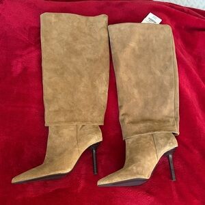 Zara - Elegant Tan High shaft Women's Boots.